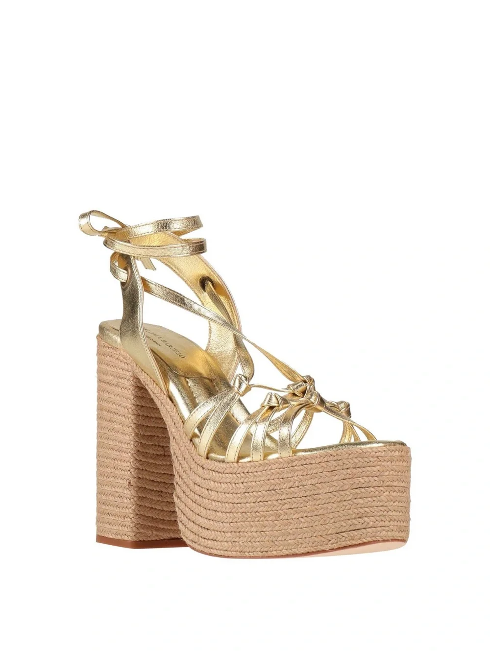 Paloma Barcelo Gold Espadrilles